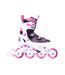 Patins À Roulettes Alignées Enfant 37-39 Fr Blanc Noir Rose Tempish-1