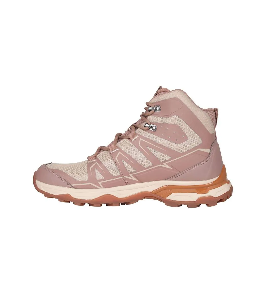 Womens/ladies Alder Waterproof Hiking Boots Beige Mountain Warehouse-3