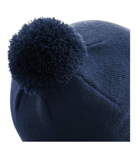 Bonnet avec pompon adulte unisexe bleu marine Beechfield