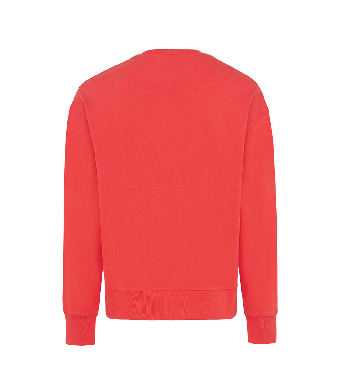 Unisex adult kruger recycled cotton crew neck relaxed fit sweatshirt luscious red Iqoniq-2
