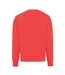 Unisex adult kruger recycled cotton crew neck relaxed fit sweatshirt luscious red Iqoniq-2