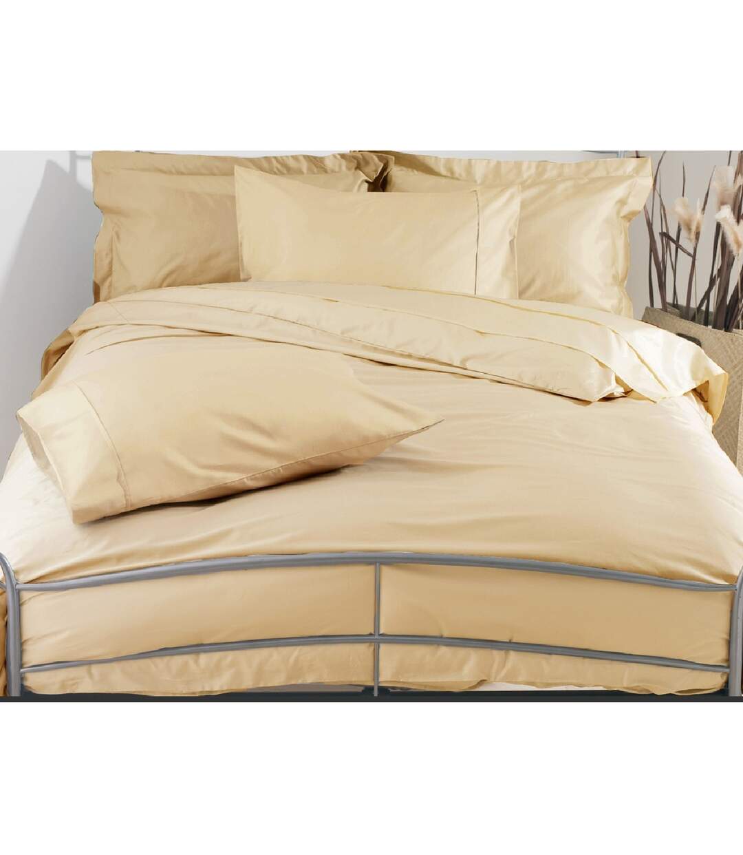 200 thread count egyptian blend duvet cover papyrus Belledorm-2