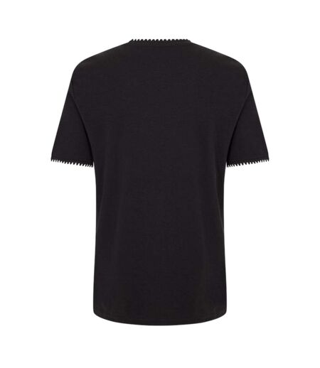 T-shirt Perth Homme Noir Écru Threadbare