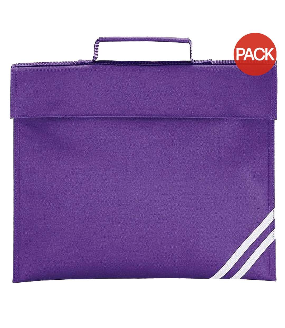 Quadra Classic Book Bag - 5 Liters (Pack of 2) (Purple) (One Size) - UTBC4336