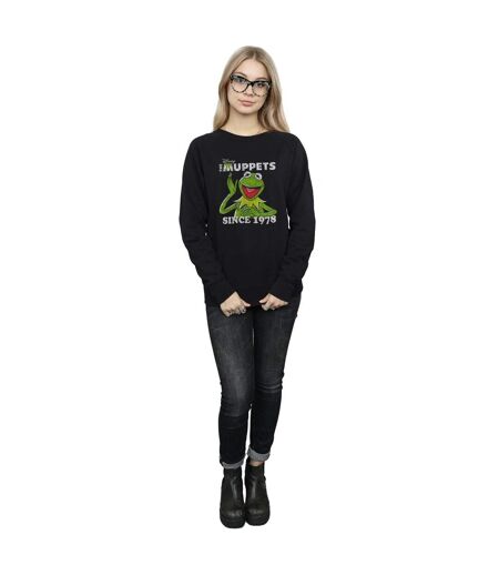 Disney - Sweat THE MUPPETS KERMIT SINCE - Femme (Noir) - UTBI9285