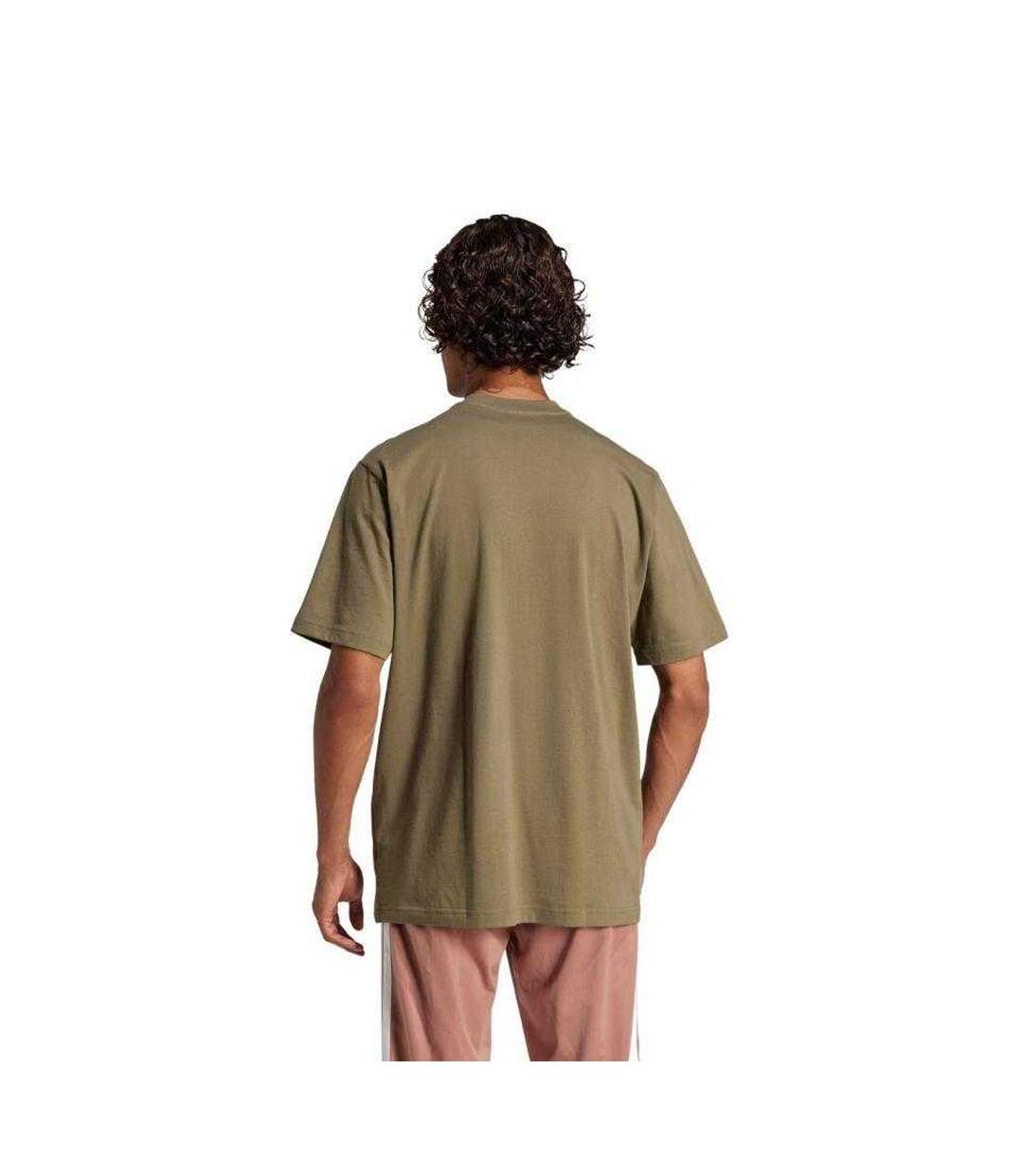 T-shirt Motif/style Linéaire Essentials Homme Vert Adidas-3