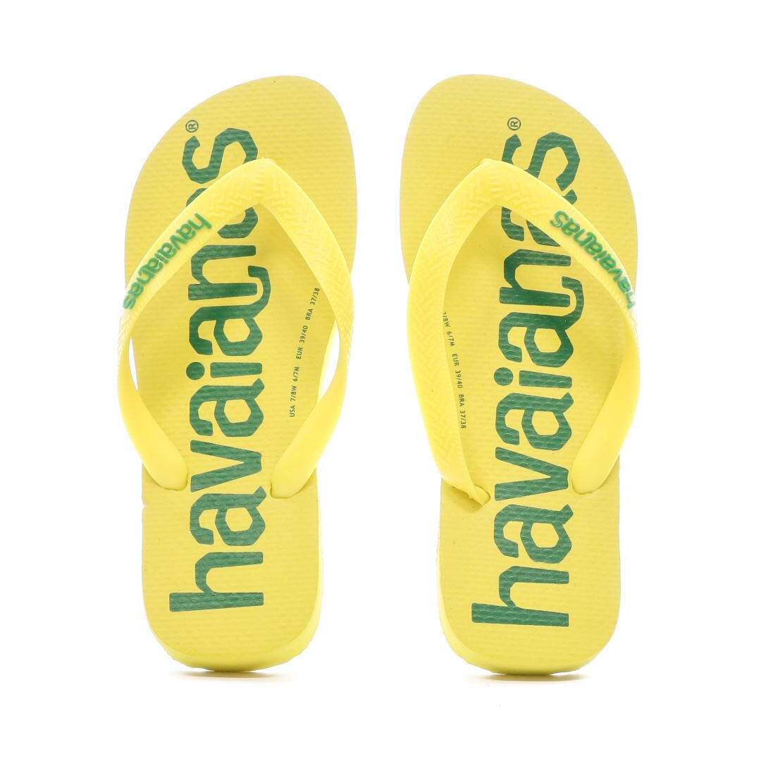 Tongs Jaune Mixte Havaianas Top Logomania Awlab - 35/36-3