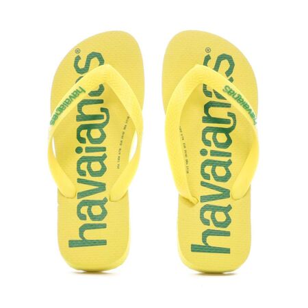 Tongs Jaune Mixte Havaianas Top Logomania Awlab - 35/36