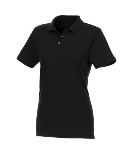 Elevate Womens/Ladies Beryl Short Sleeve Polo Shirt (Solid Black)