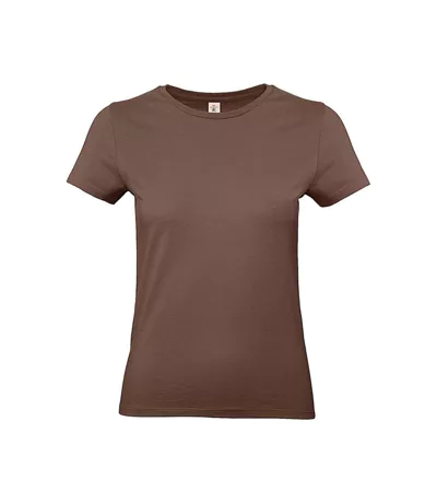 Womens/ladies #e190 T-shirt Chocolate B&C