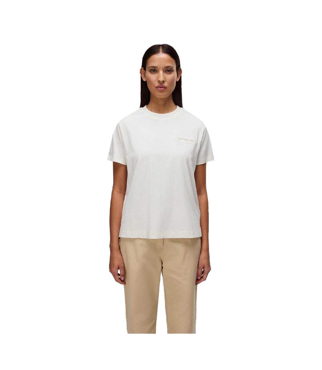 Womens/ladies Clarao Regular T-shirt White Napapijri-4