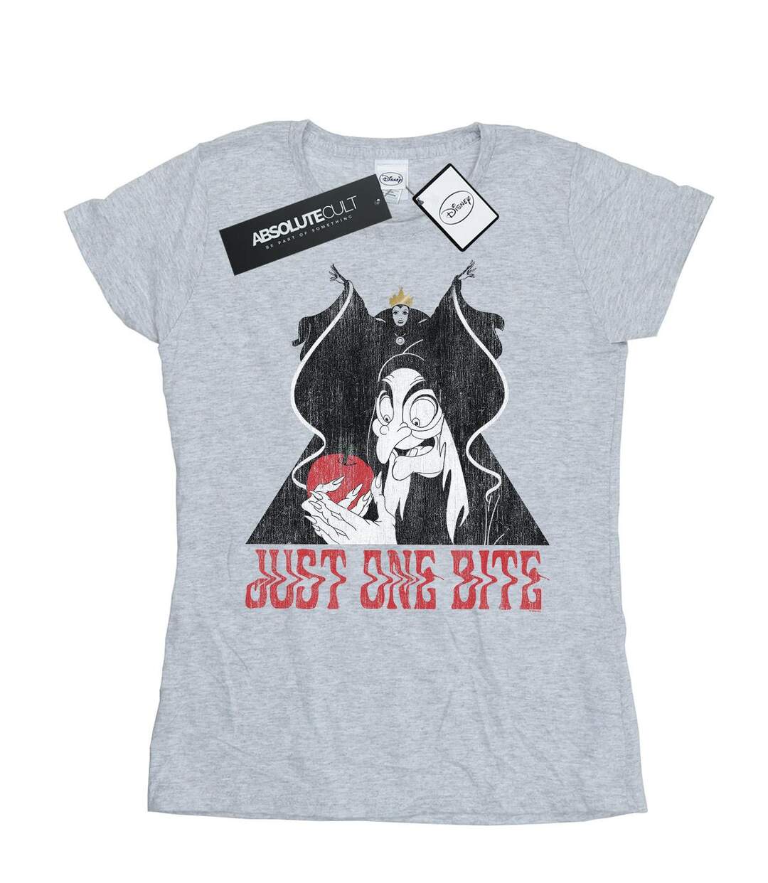 Disney T-shirt en coton Femmes/Ladies Snow White Just One Bite (Gris sportif) - UTBI15252-1