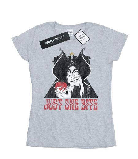 Disney T-shirt en coton Femmes/Ladies Snow White Just One Bite (Gris sportif) - UTBI15252