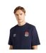 Umbro Mens Dynasty England Rugby Piqué T-Shirt (Navy Blazer)