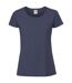 T-shirt iconic femme bleu marine Fruit of the Loom