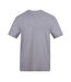 Mens Tuchel Cotton Regular Football T-shirt Grey AWD-2