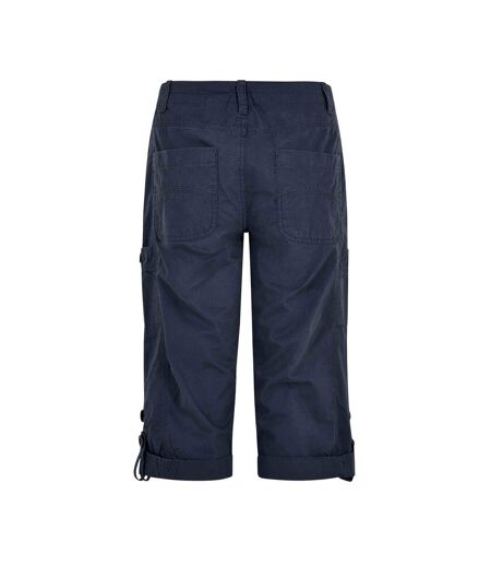 Womens/ladies salena 3/4 shorts navy Weird Fish