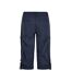 Womens/ladies salena 3/4 shorts navy Weird Fish-2