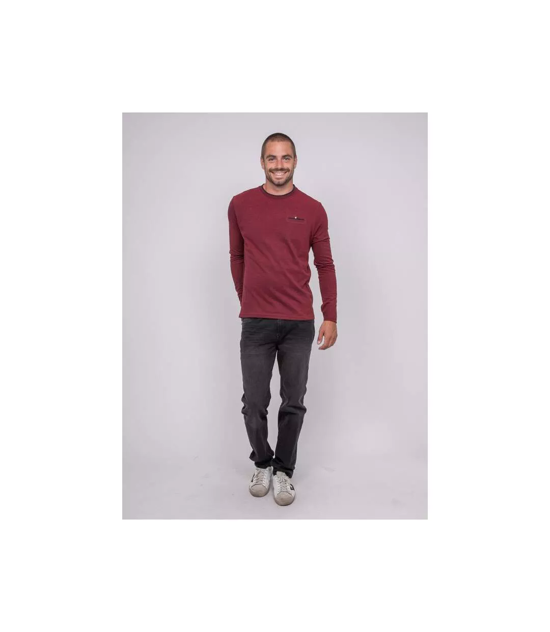 T-shirt manches longues pur coton JUSTONI-4