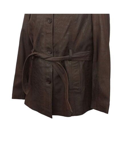 Veste classic femme chocolat Eastern Counties Leather