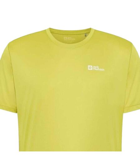 T-shirt Motif/style Tech Homme Vert Pomme Jack Wolfskin
