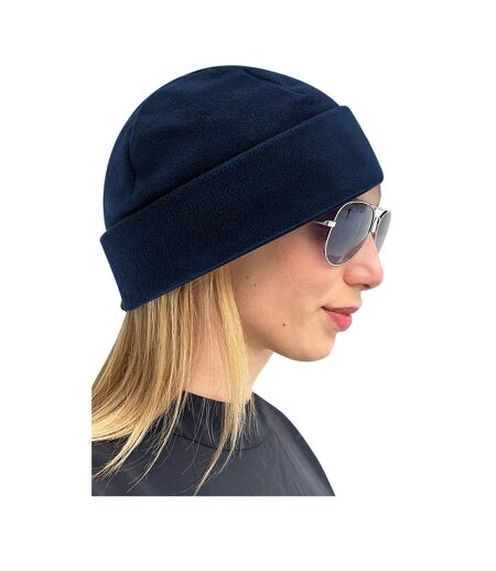Bonnet En Polaire Recyclée Bleu Marine Beechfield