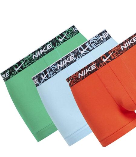 Pack of 3  Mens boxer shorts  orange/blue/green Nike