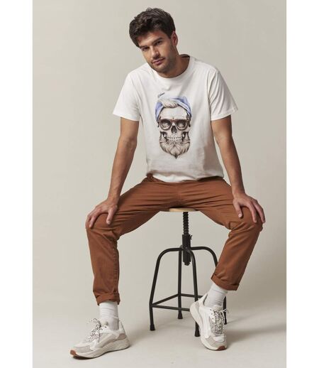 tshirt col rond avec tête de mort sur le devant GARLAND