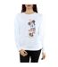 Disney Sweatshirt Offset Minnie Mouse Femme/Ladies (Blanc) - UTBI8671-2