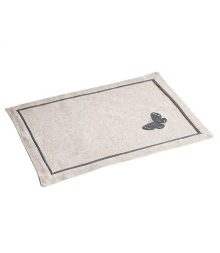 Set de Table Brodé Opaline 33x45cm Gris