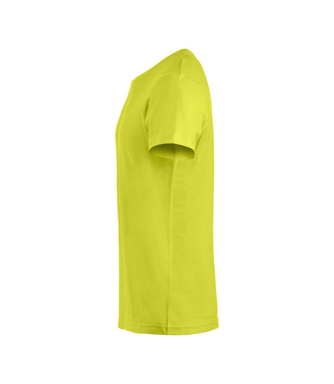 T-shirt basic homme vert fluo Clique