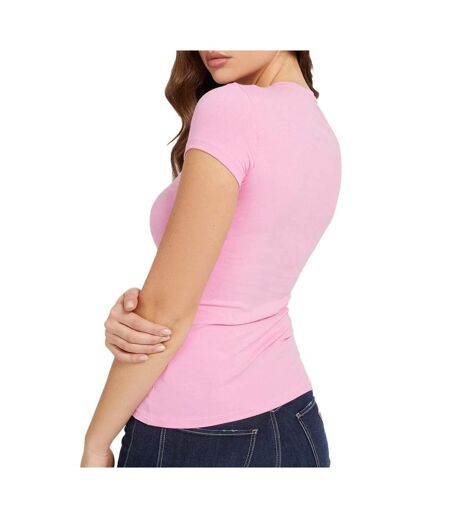 T-shirt rose femme guess mini triangle-w1yi1a - l