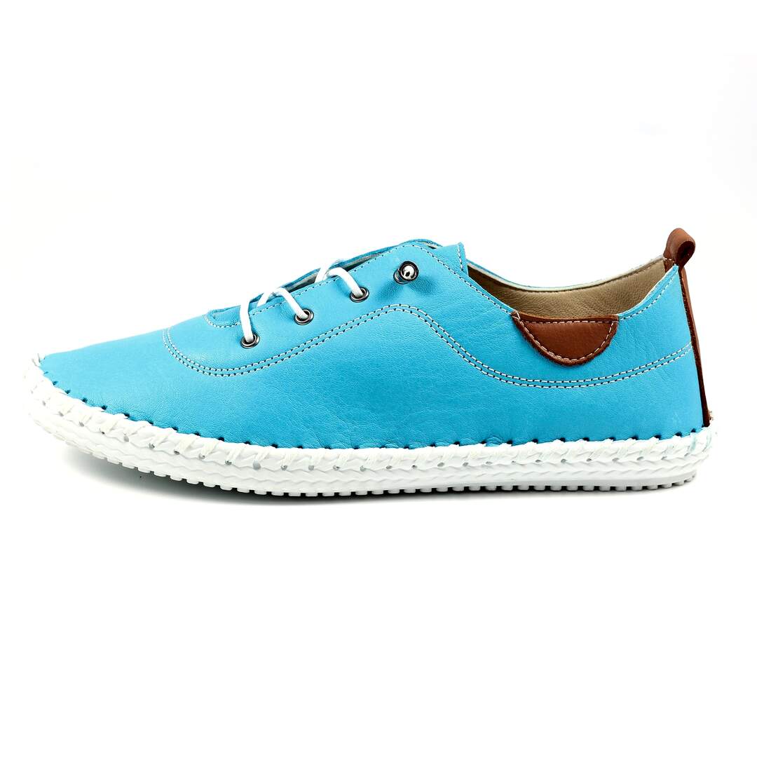 Tennis st ives femme turquoise / blanc Lunar-1