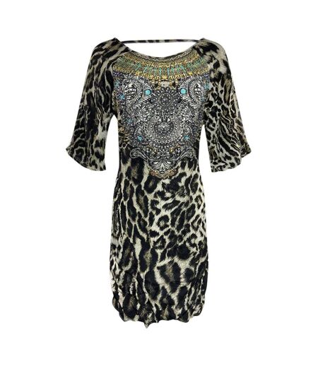 Robe Siberia Femme Marron Noir Inoa