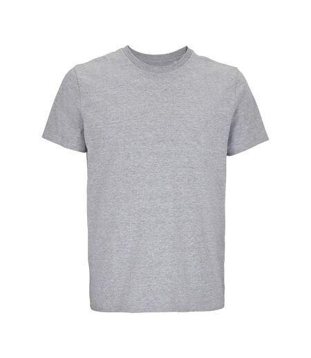 Unisex Adult Lyam T-shirt Grey Marl SOLS