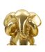Lot de 3 Statuettes en Résine Éléphants 20cm Or-3