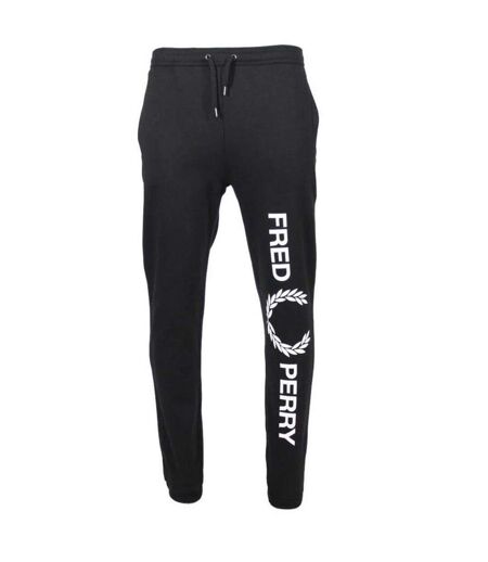 Pantalon De Jogging Motif Grand Homme Noir Fred Perry