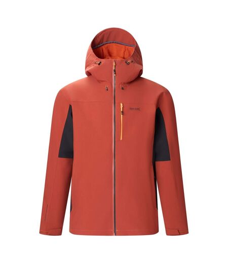 Mens Birchdale Ii Waterproof Jacket Burnt Henna Black Regatta