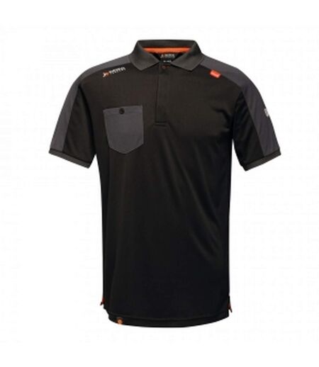 Regatta Mens Offensive Wicking Polo Shirt (Black)