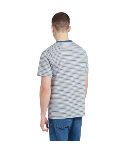 T-shirt Manches Courtes Motif Rayé Danny Homme Gris Farah