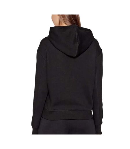Sweat à capuche noir femme calvin klein jeans embroidery - l