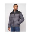 Crosshatch Mens Presnell High-Neck Jacket (Charcoal)