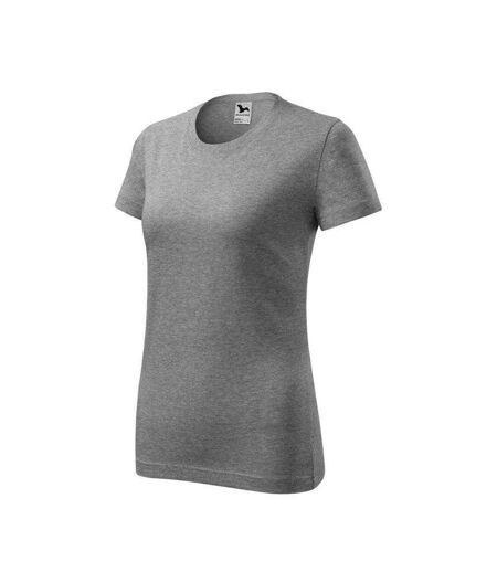 Womens/ladies Classic New T-shirt Grey Adler