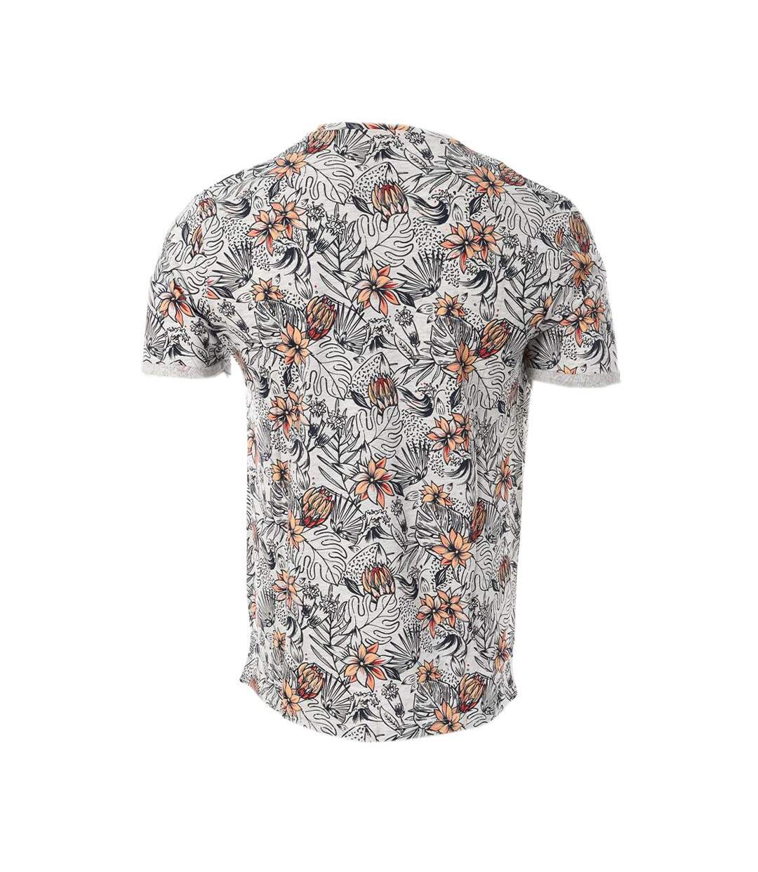 T-shirt Gris/Orange Homme RMS26 Aop - L