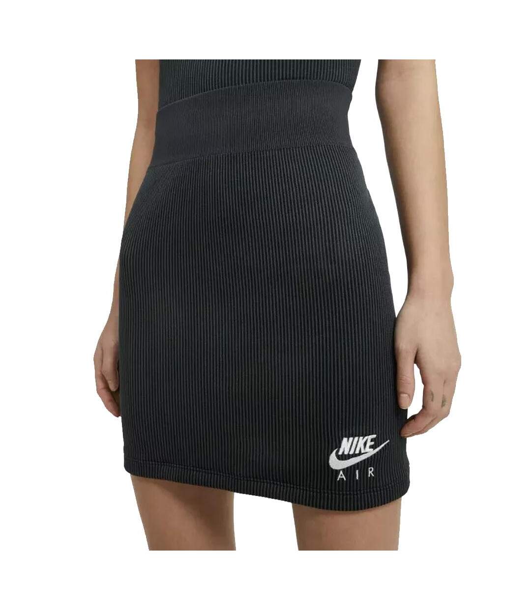 Jupe Noir Femme Nike Air Skirt Rib - M-1