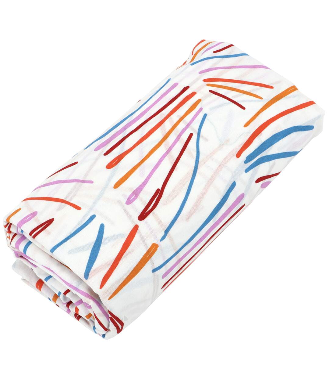 Drap housse imprimé coton PERROQUET Bonnet de 30 cm-1