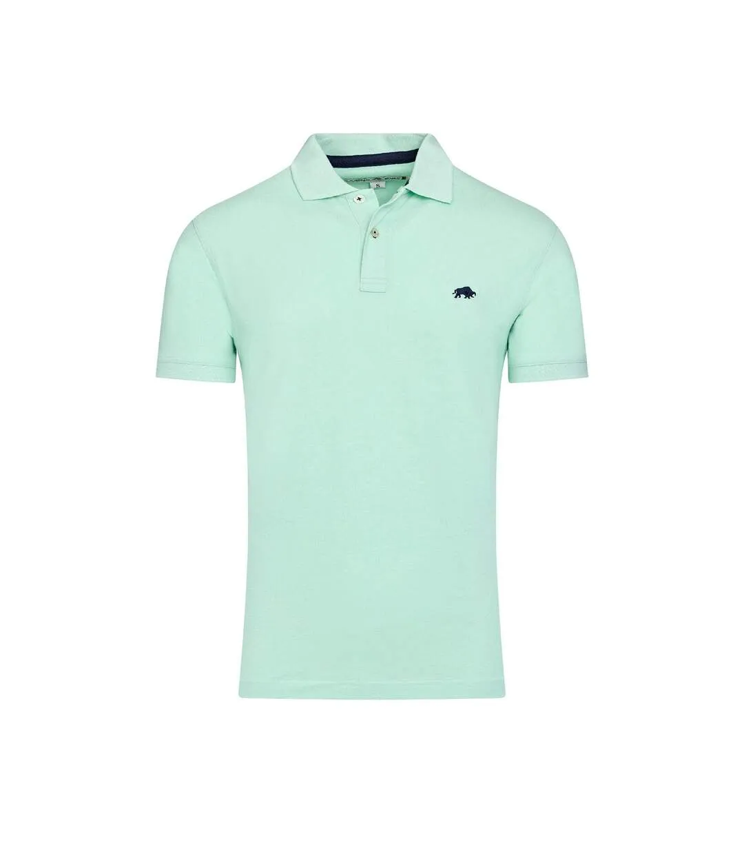 Mens Classic Organic Polo Shirt Apple Green Raging Bull-2