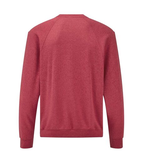 Pull Classic Homme Rouge Chiné Fruit Of The Loom