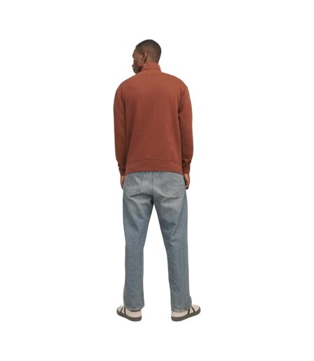 Mens Originals Studio Half Zip Sweatshirt Brandy Jack And Jones