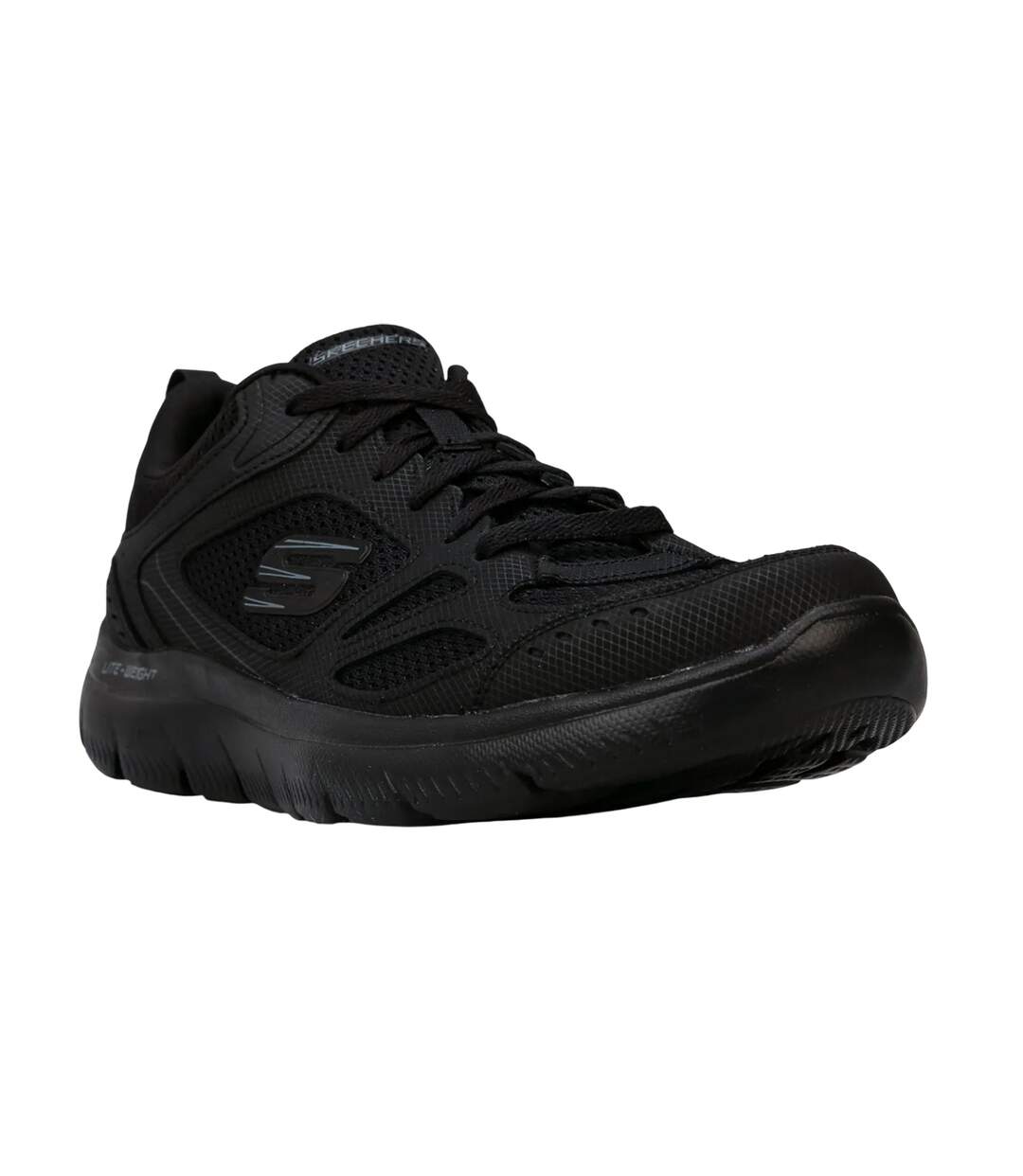 Mens Summits South Rim Trainers Black Skechers-1